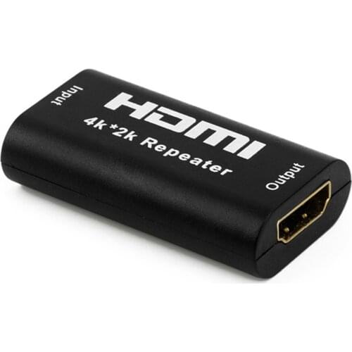 HDMI-compatible Repeater Extender Amplifier 4K X 2K Female to Female Display Adapter Video Audio Signal Booster for Monitor HDTV