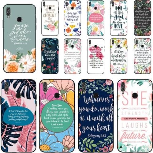 MaiYaCa Bible verse Philippians Jesus Christ Christian Phone Case Huawei Honor 10 i 8X C 5A 20 9 10 30 lite pro Voew 10 20 V30