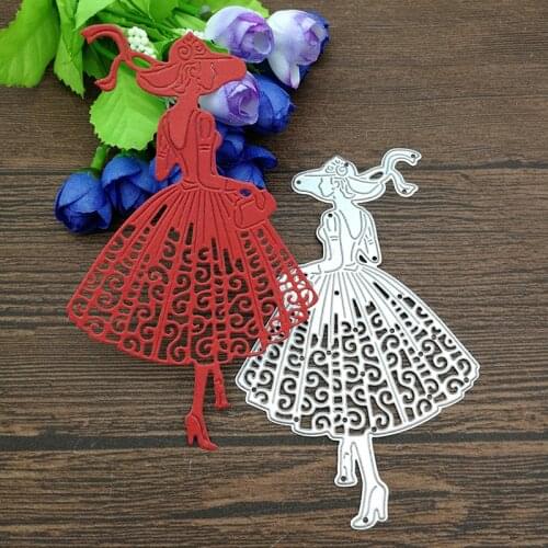 Fashion Woman Metal Cutting Dies Stencils for DIY Scrapbooking/photo album Decorative DIY Paper Cards
