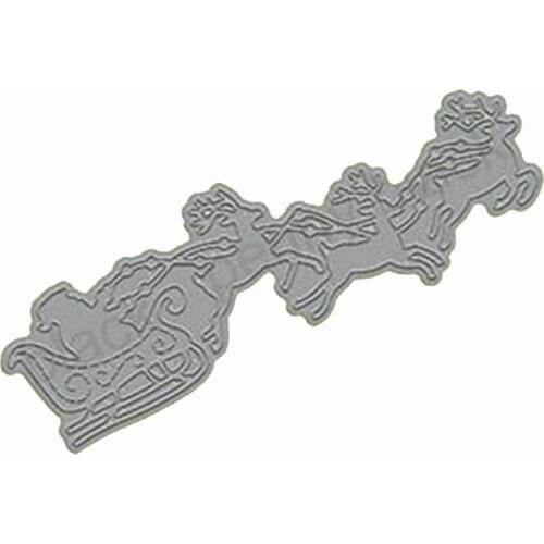 Sleigh, Elk Christmas Santa Claus Metal Cutting Dies for card DIY Scrapbooking stencil Paper Craft Album Template Dies