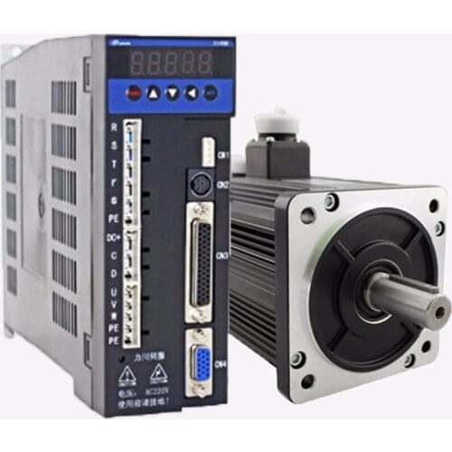 3phase 220V 1200w 1.2kw 4N.m 3000rpm 110mm AC servo motor drive kit 2500ppr with 3m cable