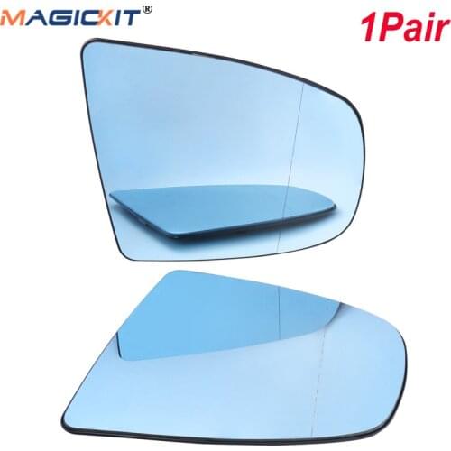 MagicKit 1pair Mirrors Glass with Adjustment Side Electric Heated Rear View for BMW X6 E71 E72 2008-2014 X5 E70 E70 LCI 2017-13