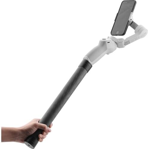 Universal Carbon Fiber Extension Rod Pole Handheld Bar for DJI OM 4 for Osmo Mobile 3/2 for Feiyu Vimble 2 Smooth 4