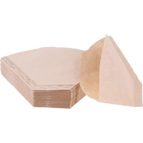 Pack Of 100 Pcs #4 Coffee Filter Paper, Unbleached, Chemical-free