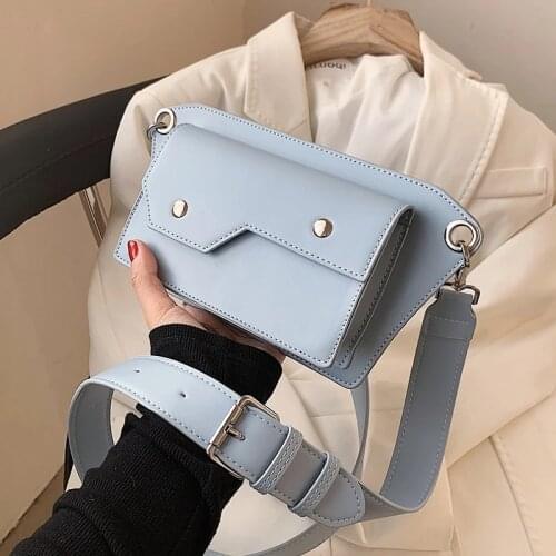PU Leather Crossbody Bag for Women 2021 Female Summer chest bag Chain Luxury Trendy Shoulder Handbags