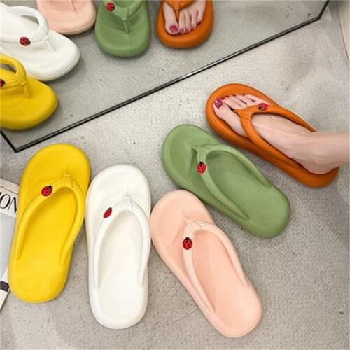 2021 Summer Womens Slippers Comfortable And Soft Platform Flip Flops Fashion Two Wear Beach Shoes Oбувь для женщин летняя