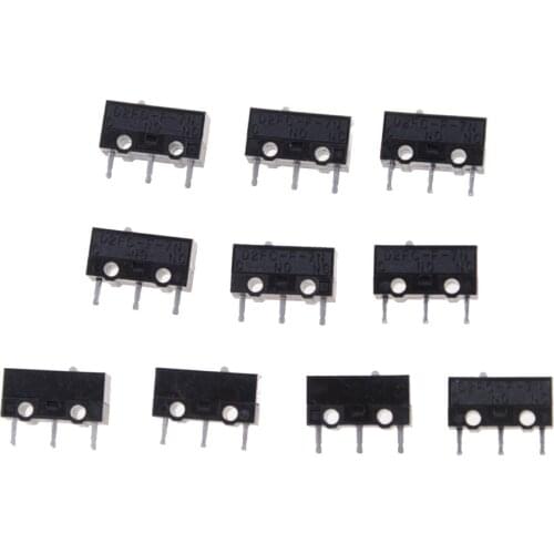 10Pcs/LOT Authentic OMRON Mouse Micro Switch D2FC-F-7N Mouse Button Fretting D2FC-E-7N D2FC