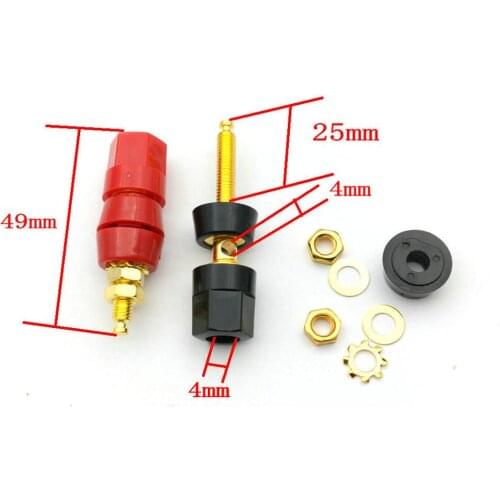 100pcs Gold plated audio speaker binding post for 4mm Banana plug