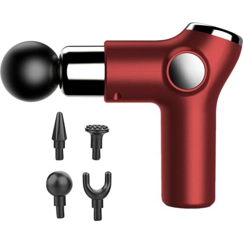 1800mAh Mini Massage Gun Portable Deep Muscle Exercise Relaxation Electric Massager LCD Fascia Gun Health Care Fitness Equipment