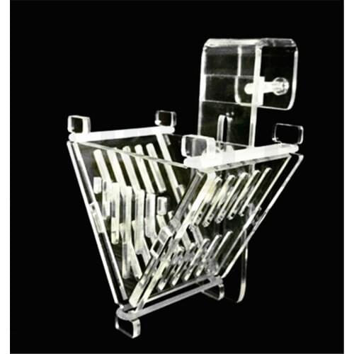 2pieces/lot Arcylic hanging feeder aquarium small fish food feeder red blood worm feeding glass cup pod