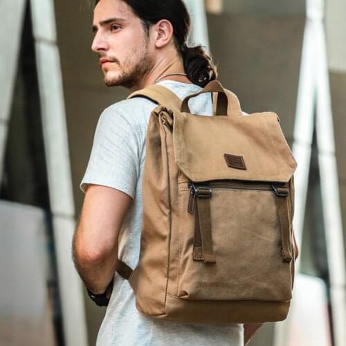 2021 New Men Computer Backpack Fashion Travel Canvas Backpack Student School Bags for Women Casual Vintage Large Capacity Unisex