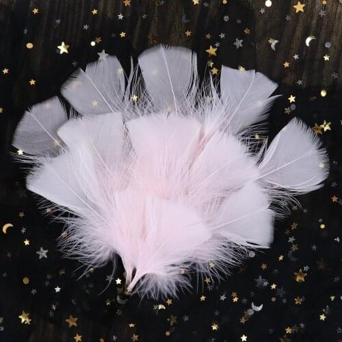 50pcs Beautiful Turkey feather Jewelry Earring Decorative feathers Width 5-10 CM Natural Marabou Feather Diy Crafts Dyed Various