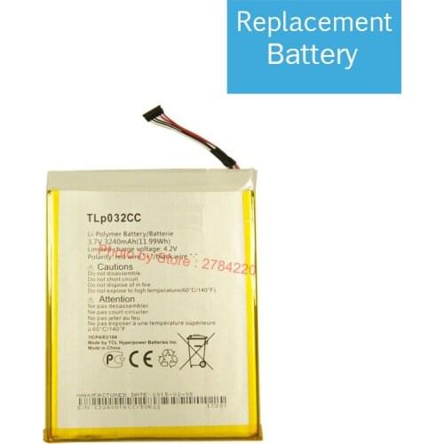 3240mAh TLp032CC Battery For Alcatel TLp032CC One Touch Pixi 8 8.0 3G 9005X OT-9005X Mobile Phone Batterie Batterij Bateria