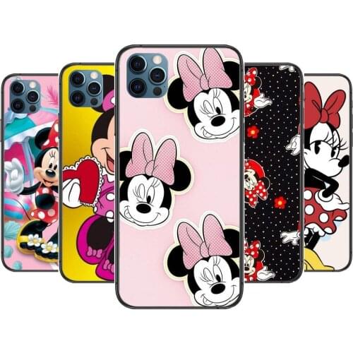 Mickey Cute Minnie Mouse Anime Phone Cases cover For iphone 11 Pro Max case 12 8 7 6 S XR PLUS X XS SE 2020 mini mobile cell sh