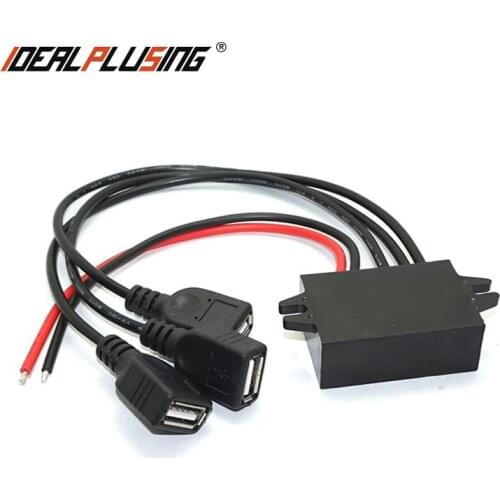 Customize dc connector dc-dc buck converter module 12v to 5v micro usb