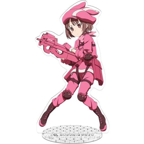 Anime Sword Art Online Acrylic Stand Model Doll Karen Pitohui Miyu SAO PVC Figure Collection Toys 20cm