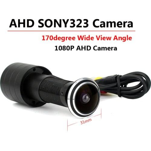 SONY IMX323 2MP Sensor 1080P Door Eye Hole AHD Mini Peephole Fisheye Camera low Illumination 170 Degrees Surveillance Camera