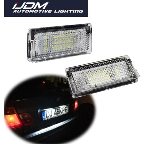 2PCS Dropship Led License Plate Light Led Canbus Auto Tail Light White LED Bulbs For BMW 3er E46 4D 1998-2003 Car Accessories