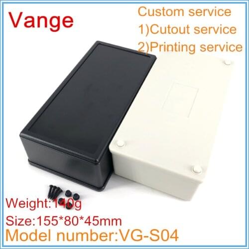 1pcs/lot two color available module project box 155*80*45mm ABS plastic extrusion box shell for wire connector device