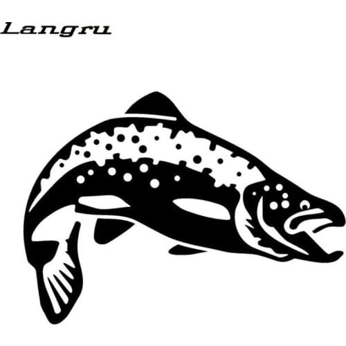 New Design Trout Fishing Car Stickers Personalized Car Styling Motorcycle Accessories Jdm