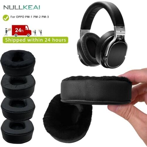 NULLKEAI Replacement Thicken Leather Earpads For OPPO PM-1 PM-2 PM-3 PM1 PM2 PM3 Headset Memory Sponge Cushion Sleeve