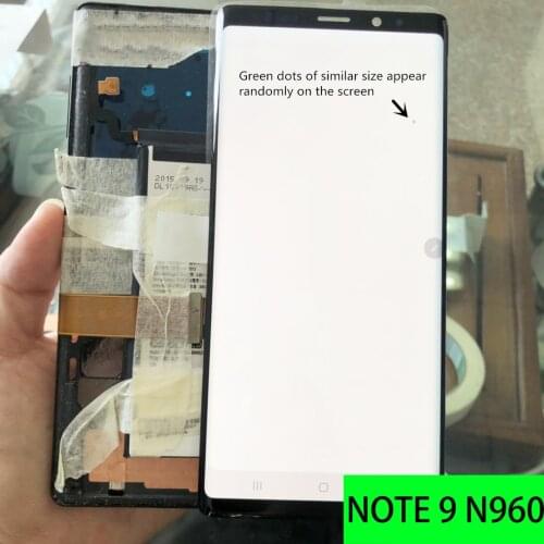 ORIGINAL With dot Super AMOLED 6.4'' Note 9 LCD no frame for SAMSUNG GALAXY Note9 Lcd N960D N960F Display Touch Screen Parts