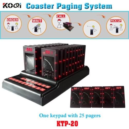 Pocsag Pager System With Fashion Nice Design Suit For Restaurant Hotel Cafe Tea Hourse