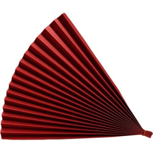 Folding Fan Chinese Style Thickened Vintage Style Paper Folding Fan For Studio Photography Props