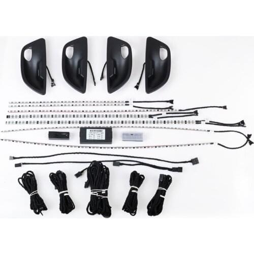 LED For BMW 5 series F10 F11 F18 2010-2018 Car Interior Door Panel Illuminated Stripes Ambient Light Upgrade Kit 9-Color