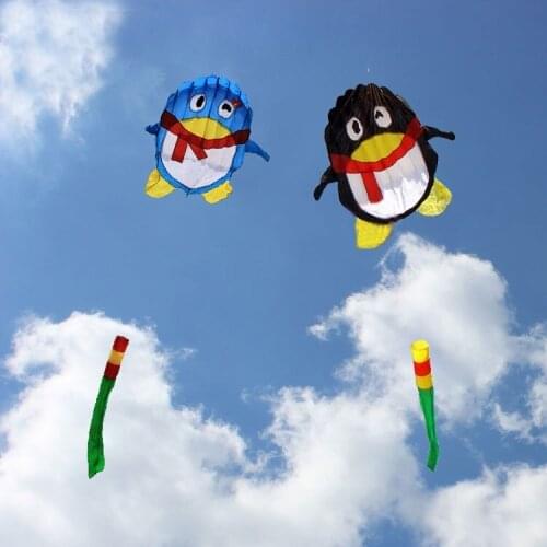 Free shipping high quality 2m penguin kite flying prince soft kite nylon ripstop weifang outdoor kite Child kite Walk in the sky