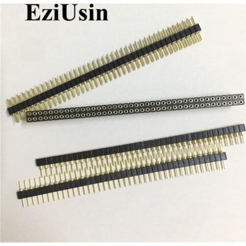 1.27mm Pitch 1.27 Single Double Row Male Female Round Pin Header 1*50P Breakaway PCB Board colour Connector Strip Pinheader 2x50