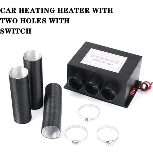 1 Set 24V 800W 3 Hole Car Heater Fan Hot Warm Heater Winter Auto Portable Windscreen Demister Defroster