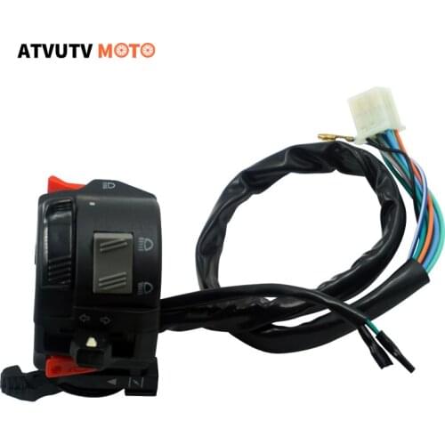 1PCS 22mm 7/8" Motorcycle Handlebar Control Headlight Turn Signal Fog Light Horn Switch W Choke For ATV Yamaha RXK125 Universal