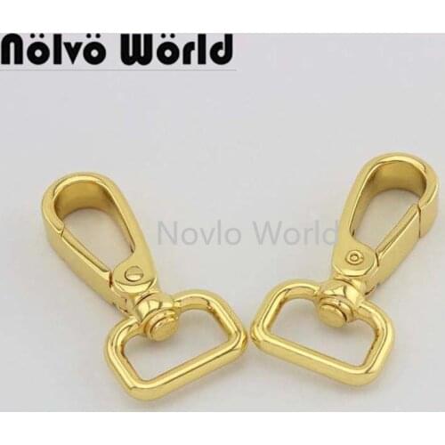 10-50 pieces 4 size 4 colors 46X13mm 46X16mm 54X16mm 56X20mm luxury bag strap yellow gold snap hook swivel claps clips