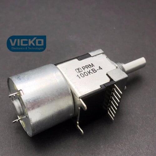 1615 Domestic Z PRM 100KB-4 B100Kx2 double potentiometer remote control motor B100K half-handle 20mm 25mm shaft switch