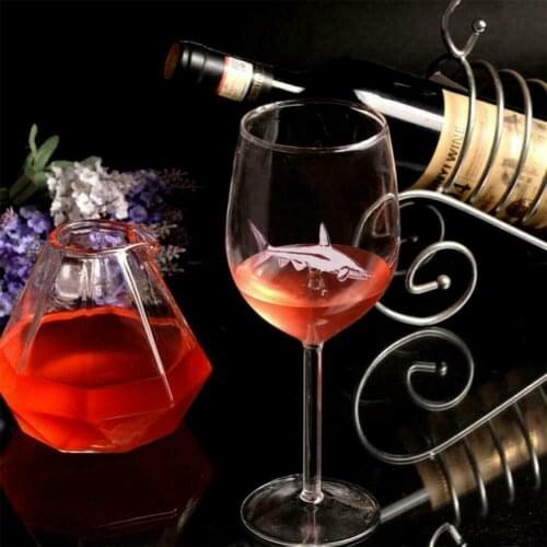 Red wine goblet Shark Glass Wine Bottle Crystal For Party Flutes Dinner Decorate