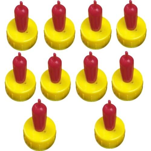 10 Piece Pet Dog Drink Bottle Nipple Teat Lamb Pup Orphan Soft Red Ewe Sheep