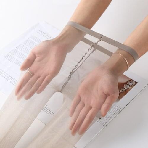 0D stockings summer ultra-thin line black skin color stockings thin sexy jumpsuit toe transparent