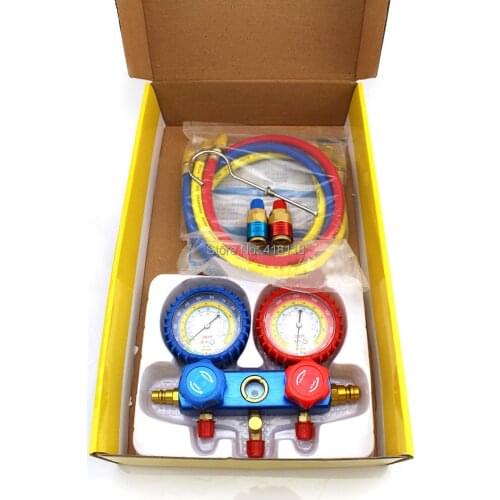 R134a Dual Gauge Set Diagnostic Charging Tool refrigerant table refrigerant fluoridate table air conditioning gauge