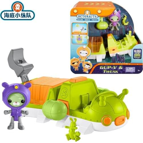 The Octonauts Toys Gup-V & Tweak Vehicle Rescue Ship Barnacles Peso Kwazii Action Figure Scene Model Children Kids Xmas Gifts