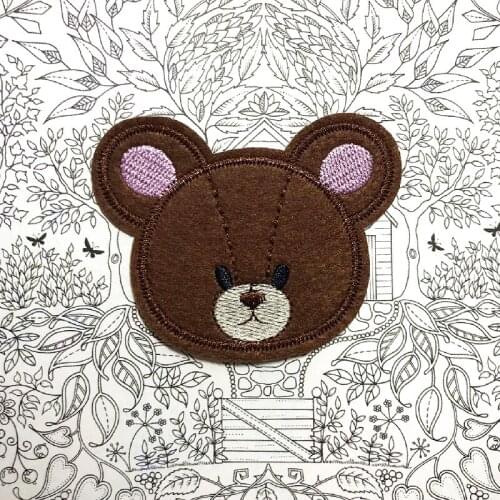Coffee bear Animal Embroidered Patches costume patch DIY Clothing Iron on sticker bags hats shoes headwear accessories