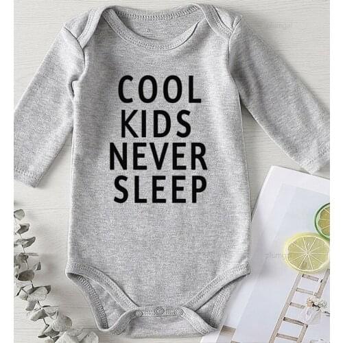 Costume Cool Baby Clothes Toddler Girl Winter Clothing Bodysuit for Babies Autumn Jumpsuit Boys Summer Kids Never Sleep