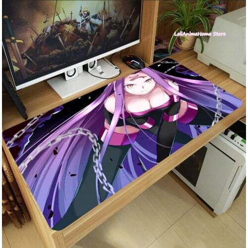 Anime Fate/Grand Order Fate/stay night Medusa Rider Mouse Pad Laptop Mice Mat Tabletop Keyboard Mat Anti-Slip Playmat Gift