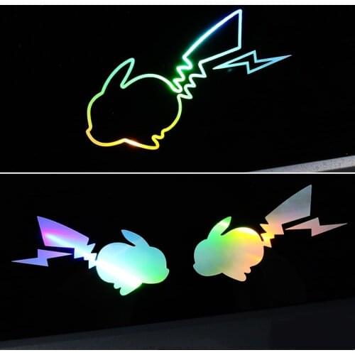 Creativity Cartoon Car Stickers Cute Vinyl Decal Door Window Bumper Motorcycle Helmet Reflective Waterproof PVC Decoration