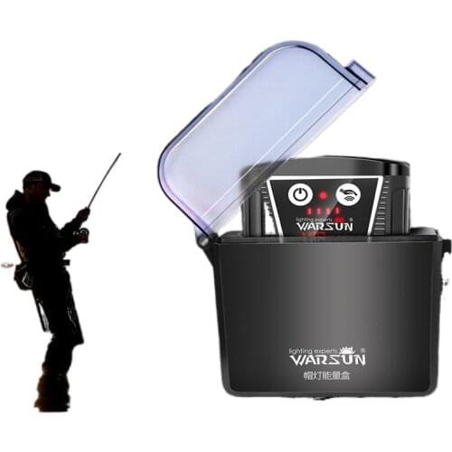 Wolfson night fishing cap lamp headlight glare sensor interposed charging head mounted on a long bright dedicated fishing bait v