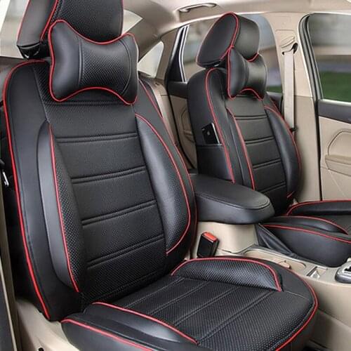 PU leather car seat cover set for MG 3SW seat covers cars interior accessories durable cover seat protection black car seats