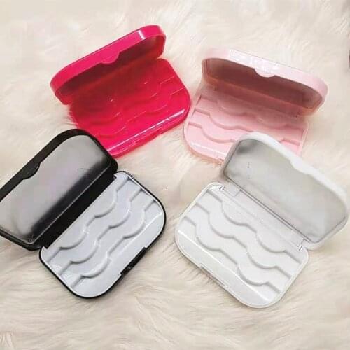 Newest 3-100 pcs Empty Lash Case with Clear Tray Lash Boxes Wholesale Eyelash Packaging 25mm Mink Lash Boxes Packaging