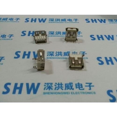 USB socket type A mother A mother first foot 90 degrees turn into white