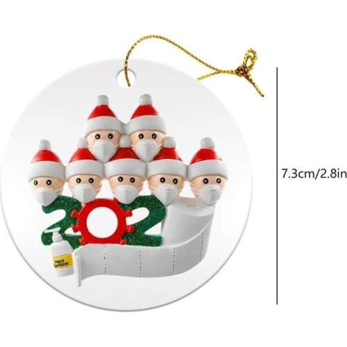 Christmas Atmosphere Decoration Creative DIY Name Blessing Acrylic Pendant Mask Snowman Christmas Tree Pendant Christmas Gift