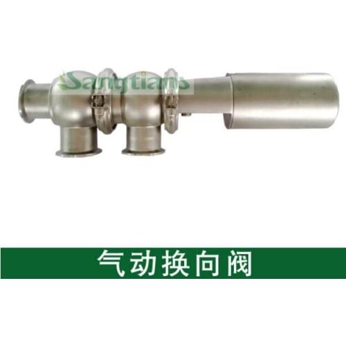 Sanitary divert / reversing valve welded ends pneumatic 1" or DN25 AISI304 1 pcs /lot, Stainless Pneumatic Reversing valve